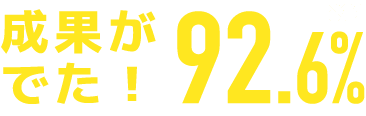 成果が出た！91.9%（※2）